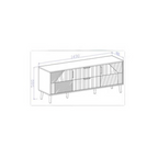Minimalist TV Cabinet with Large Storage Capacity