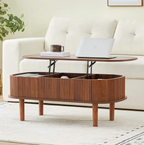 Modern Oval Lift-Top Coffee Table